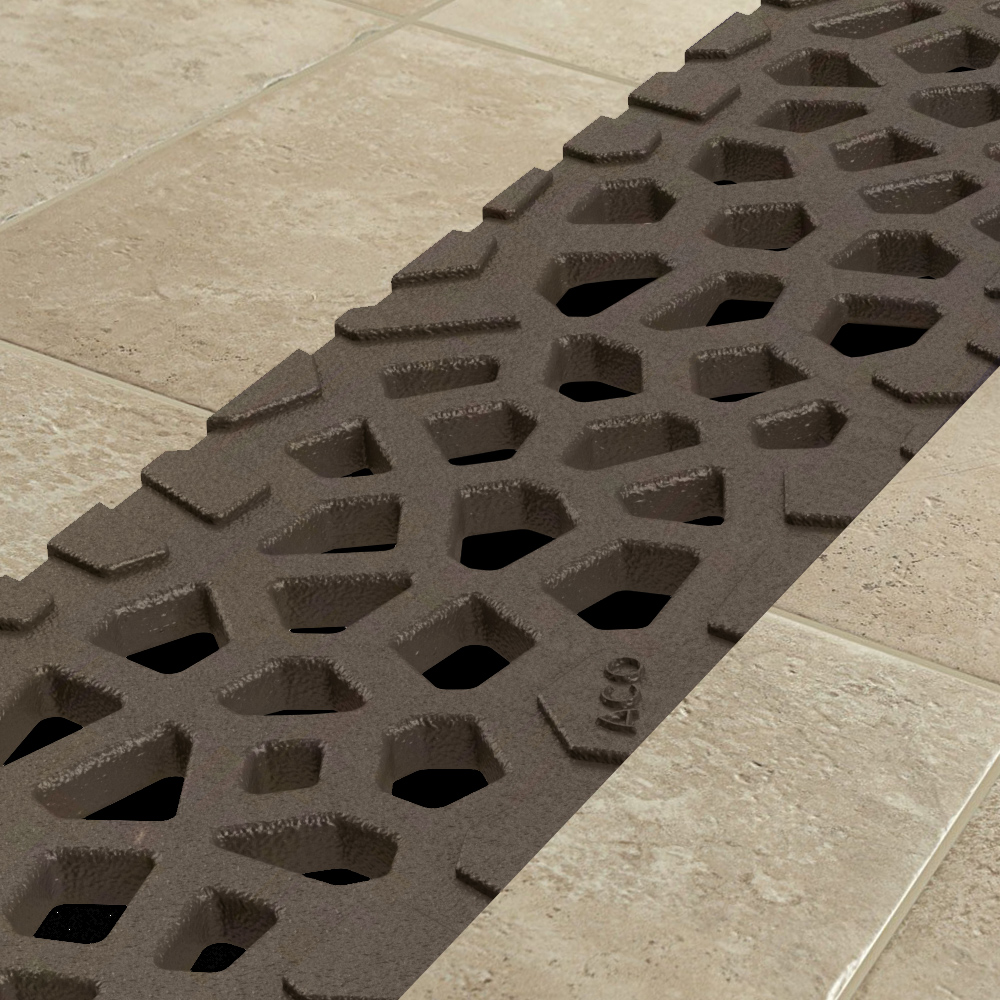 Grătar din fontă tip Voronoi Quartz Bronze